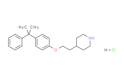 CAS No. 1220020-23-4, 4-(2-(4-(2-Phenylpropan-2-yl)phenoxy)ethyl)piperidine hydrochloride