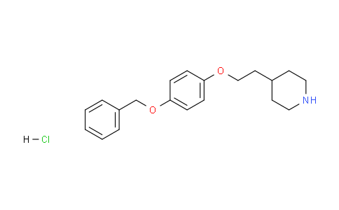 CAS No. 158550-35-7, 4-(2-(4-(Benzyloxy)phenoxy)ethyl)piperidine hydrochloride