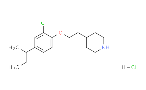 CAS No. 1220030-18-1, 4-(2-(4-(sec-Butyl)-2-chlorophenoxy)ethyl)piperidine hydrochloride