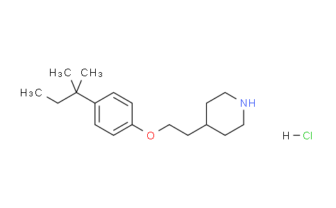 CAS No. 1219982-16-7, 4-(2-(4-(tert-Pentyl)phenoxy)ethyl)piperidine hydrochloride