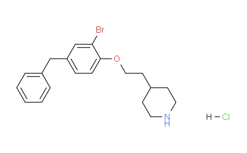 CAS No. 1219982-60-1, 4-(2-(4-Benzyl-2-bromophenoxy)ethyl)piperidine hydrochloride