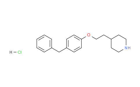 CAS No. 158550-36-8, 4-(2-(4-Benzylphenoxy)ethyl)piperidine hydrochloride