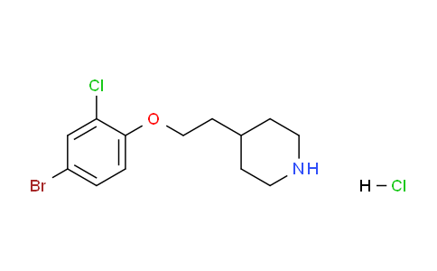 CAS No. 1219981-08-4, 4-(2-(4-Bromo-2-chlorophenoxy)ethyl)piperidine hydrochloride