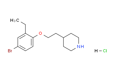 CAS No. 1220028-79-4, 4-(2-(4-Bromo-2-ethylphenoxy)ethyl)piperidine hydrochloride