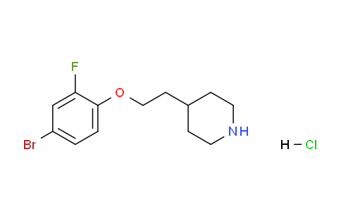 CAS No. 1220016-23-8, 4-(2-(4-Bromo-2-fluorophenoxy)ethyl)piperidine hydrochloride