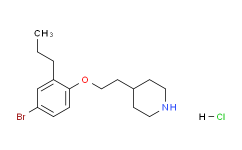 CAS No. 1219964-29-0, 4-(2-(4-Bromo-2-propylphenoxy)ethyl)piperidine hydrochloride