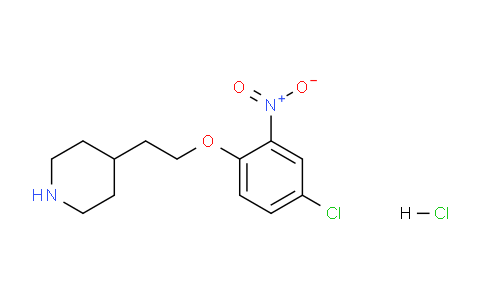 CAS No. 1220031-22-0, 4-(2-(4-Chloro-2-nitrophenoxy)ethyl)piperidine hydrochloride
