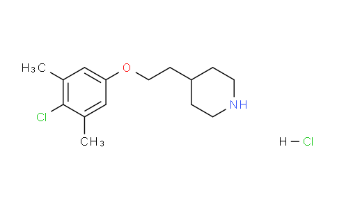CAS No. 1220032-07-4, 4-(2-(4-Chloro-3,5-dimethylphenoxy)ethyl)piperidine hydrochloride