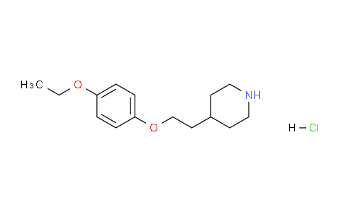 CAS No. 1220037-53-5, 4-(2-(4-Ethoxyphenoxy)ethyl)piperidine hydrochloride