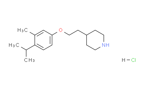 CAS No. 1220017-13-9, 4-(2-(4-Isopropyl-3-methylphenoxy)ethyl)piperidine hydrochloride