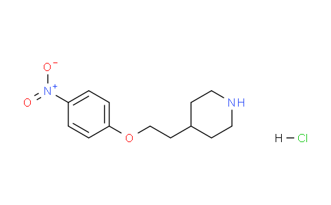 CAS No. 1220037-90-0, 4-(2-(4-Nitrophenoxy)ethyl)piperidine hydrochloride