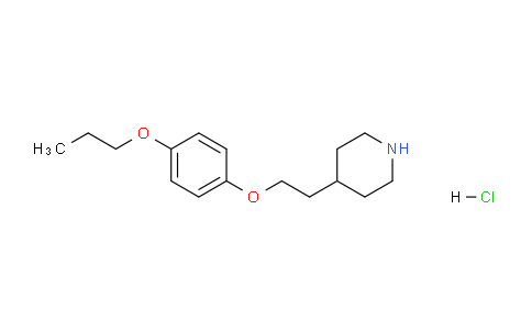 CAS No. 1220032-09-6, 4-(2-(4-Propoxyphenoxy)ethyl)piperidine hydrochloride