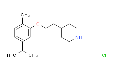 CAS No. 1219949-28-6, 4-(2-(5-Isopropyl-2-methylphenoxy)ethyl)piperidine hydrochloride