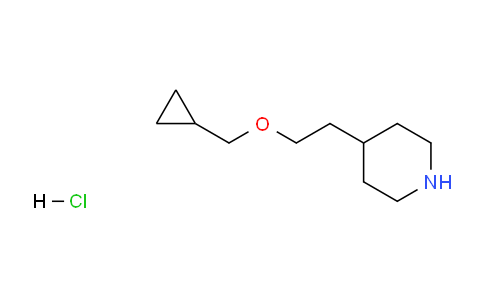 CAS No. 1219967-17-5, 4-(2-(Cyclopropylmethoxy)ethyl)piperidine hydrochloride