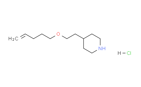 CAS No. 1220028-68-1, 4-(2-(Pent-4-en-1-yloxy)ethyl)piperidine hydrochloride