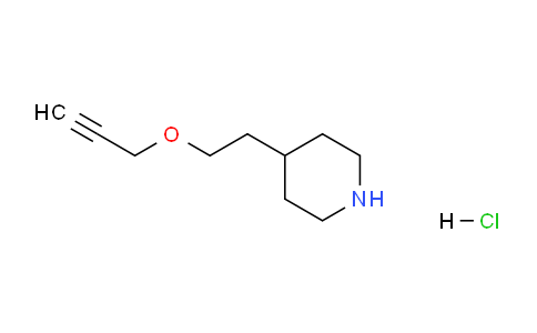 CAS No. 1219967-43-7, 4-(2-(Prop-2-yn-1-yloxy)ethyl)piperidine hydrochloride