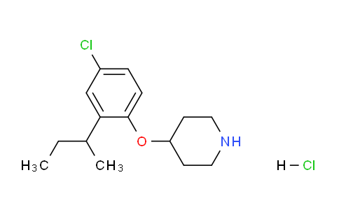 CAS No. 1220032-91-6, 4-(2-(sec-Butyl)-4-chlorophenoxy)piperidine hydrochloride