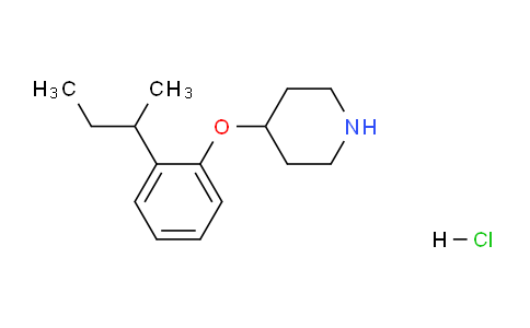 CAS No. 1220028-65-8, 4-(2-(sec-Butyl)phenoxy)piperidine hydrochloride