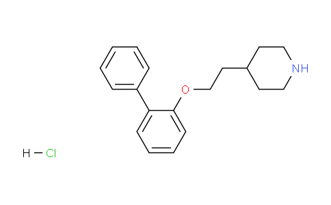 CAS No. 1220037-07-9, 4-(2-([1,1'-Biphenyl]-2-yloxy)ethyl)piperidine hydrochloride
