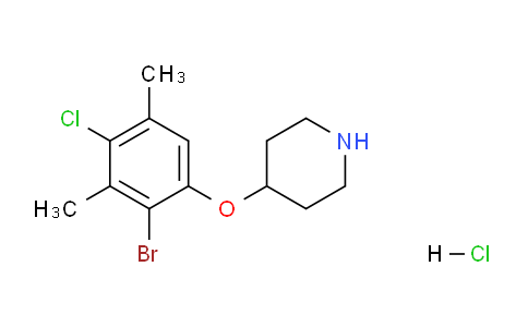 CAS No. 1220017-85-5, 4-(2-Bromo-4-chloro-3,5-dimethylphenoxy)piperidine hydrochloride