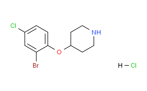 CAS No. 1220018-77-8, 4-(2-Bromo-4-chlorophenoxy)piperidine hydrochloride