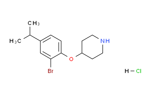 CAS No. 1220019-07-7, 4-(2-Bromo-4-isopropylphenoxy)piperidine hydrochloride
