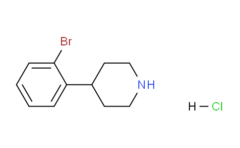 CAS No. 1198285-51-6, 4-(2-Bromophenyl)piperidine hydrochloride
