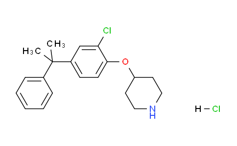 CAS No. 1220036-02-1, 4-(2-Chloro-4-(2-phenylpropan-2-yl)phenoxy)piperidine hydrochloride