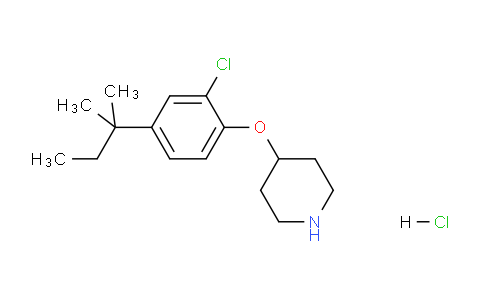 CAS No. 1219972-07-2, 4-(2-Chloro-4-(tert-pentyl)phenoxy)piperidine hydrochloride