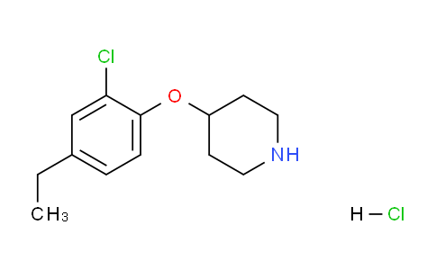 CAS No. 1220020-19-8, 4-(2-Chloro-4-ethylphenoxy)piperidine hydrochloride