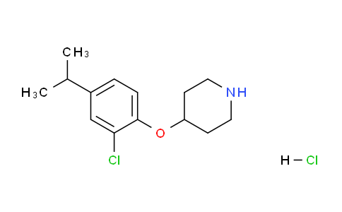 CAS No. 1220030-82-9, 4-(2-Chloro-4-isopropylphenoxy)piperidine hydrochloride
