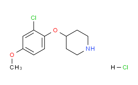 CAS No. 1220035-83-5, 4-(2-Chloro-4-methoxyphenoxy)piperidine hydrochloride