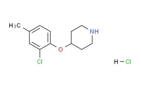 CAS No. 1220035-73-3, 4-(2-Chloro-4-methylphenoxy)piperidine hydrochloride