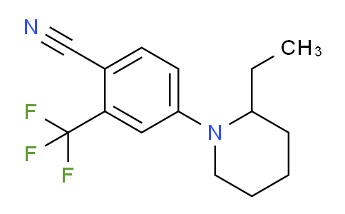 CAS No. 869643-10-7, 4-(2-Ethylpiperidin-1-yl)-2-(trifluoromethyl)benzonitrile