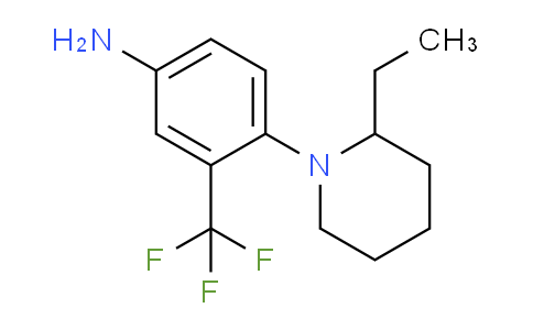 CAS No. 946669-22-3, 4-(2-Ethylpiperidin-1-yl)-3-(trifluoromethyl)aniline
