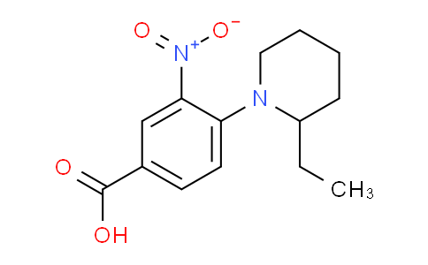 CAS No. 1094563-70-8, 4-(2-Ethylpiperidin-1-yl)-3-nitrobenzoic acid