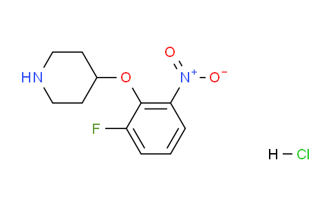 CAS No. 1286264-56-9, 4-(2-Fluoro-6-nitrophenoxy)piperidine hydrochloride