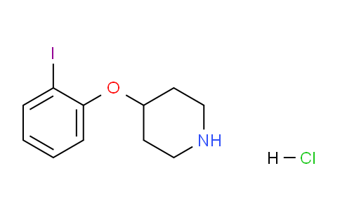 CAS No. 1220019-50-0, 4-(2-Iodophenoxy)piperidine hydrochloride