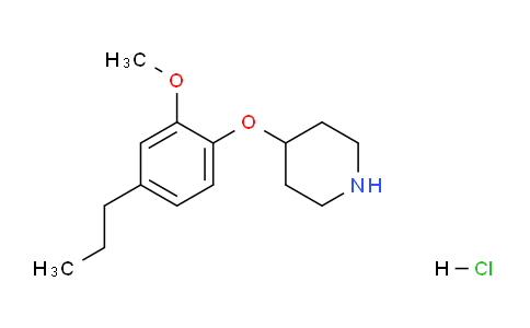 CAS No. 1220020-20-1, 4-(2-Methoxy-4-propylphenoxy)piperidine hydrochloride