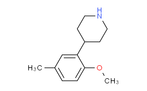 CAS No. 888965-92-2, 4-(2-Methoxy-5-methylphenyl)piperidine