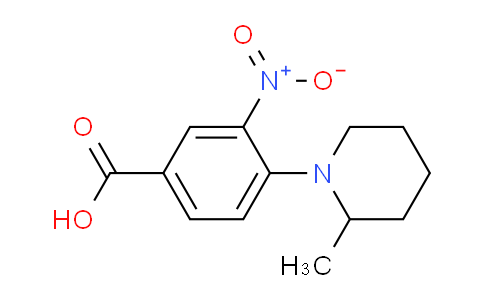 CAS No. 1019461-42-7, 4-(2-Methylpiperidin-1-yl)-3-nitrobenzoic acid