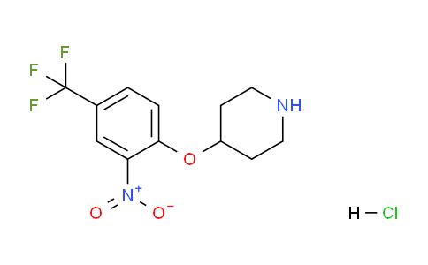 CAS No. 1220016-41-0, 4-(2-Nitro-4-(trifluoromethyl)phenoxy)piperidine hydrochloride