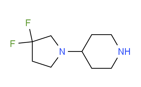 CAS No. 1061682-67-4, 4-(3,3-Difluoropyrrolidin-1-yl)piperidine