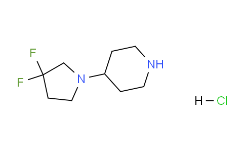 CAS No. 1956310-36-3, 4-(3,3-Difluoropyrrolidin-1-yl)piperidine hydrochloride