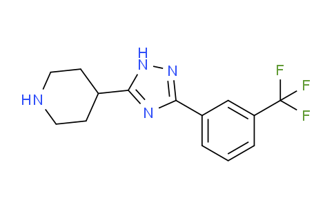 CAS No. 1245903-26-7, 4-(3-(3-(Trifluoromethyl)phenyl)-1H-1,2,4-triazol-5-yl)piperidine