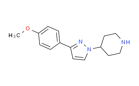 CAS No. 1210945-75-7, 4-(3-(4-Methoxyphenyl)-1H-pyrazol-1-yl)piperidine