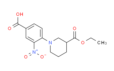 CAS No. 942474-36-4, 4-(3-(Ethoxycarbonyl)piperidin-1-yl)-3-nitrobenzoic acid