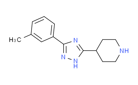 CAS No. 1315372-41-8, 4-(3-(m-Tolyl)-1H-1,2,4-triazol-5-yl)piperidine