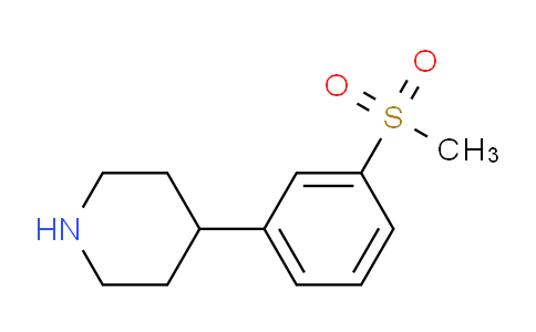 CAS No. 346688-72-0, 4-(3-(Methylsulfonyl)phenyl)piperidine