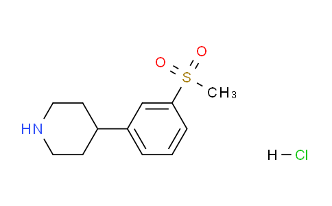 CAS No. 346688-60-6, 4-(3-(Methylsulfonyl)phenyl)piperidine hydrochloride
